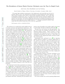 The Breakdown of Linear Elastic Fracture Mechanics near the Tip of