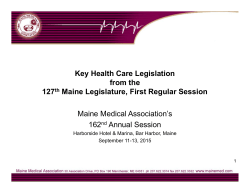 Presentation - Maine Medical Association
