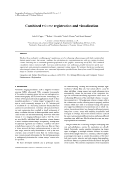 Combined volume registration and visualization