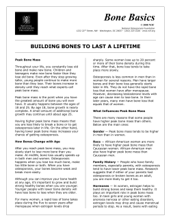 Building Bones to Last a Lifetime