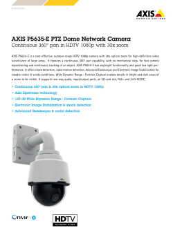 AXIS P5635-E PTZ Dome Network Camera