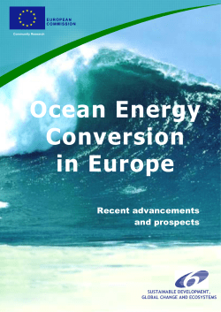 Ocean Energy Conversion in Europe