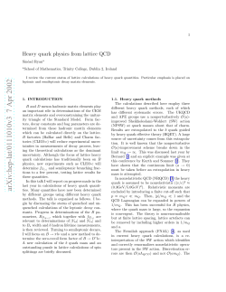 Heavy quark physics from lattice QCD