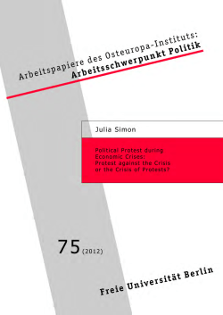 Julia Simon Political Protest during Economic - Osteuropa