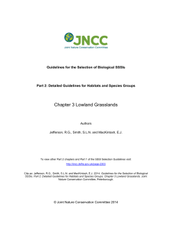 Chapter 3 Lowland Grasslands
