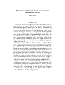 Divergent trajectories on noncompact parameter spaces