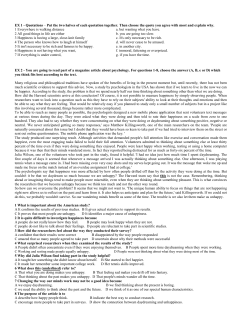 EX 1 - Quotations – Put the two halves of each quotation