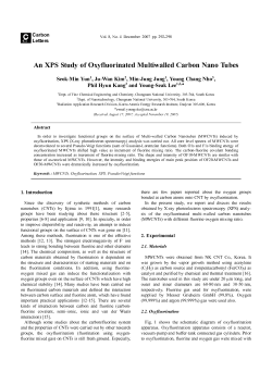 An XPS Study of Oxyfluorinated Multiwalled Carbon