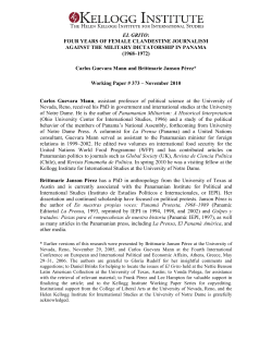 El Grito - Kellogg Institute for International Studies