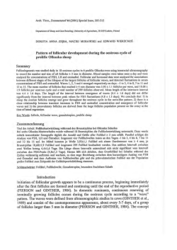 Pattern of follicular development during the oestrous cycle of prolific