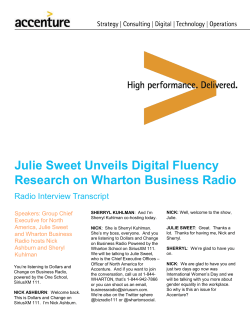 Julie Sweet Unveils Digital Fluency Research
