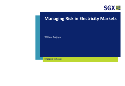 Managing Risk in Electricity Markets