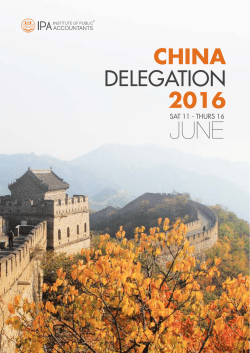 china delegation 2016 - Institute of Public Accountants