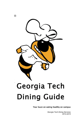 Georgia Tech Dining Guide - Georgia Tech Dining Services