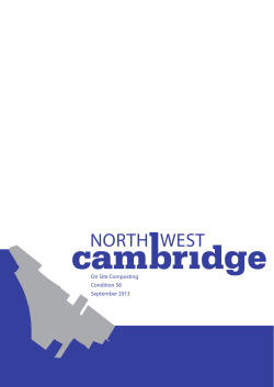 Condition 58 - North West Cambridge Development