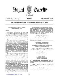 February 10, 2010 - Government of Nova Scotia