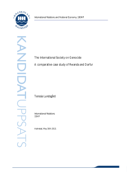 The International Society on Genocide