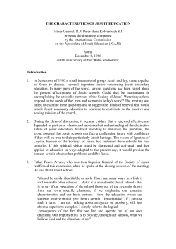 the characteristics of jesuit education