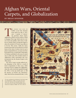 Afghan Wars, Oriental Carpets, and Globalization