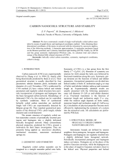 carbon nanocoils: structure and stability
