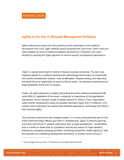 Agility is the Key to Request Management Software