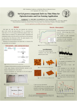 Sol Gel grown compound ZnO:Au Thin Films for Optoelectronics and