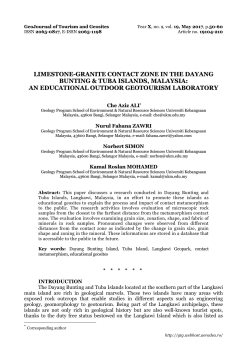 LIMESTONE-GRANITE CONTACT ZONE IN THE DAYANG