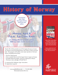 History of Norway - LE Phillips Memorial Public Library