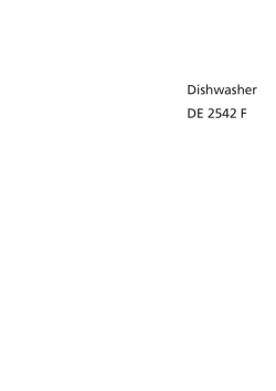 Dishwasher DE 2542 F