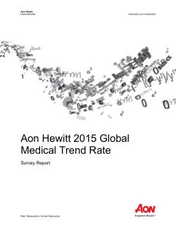 Aon Hewitt 2015 Global Medical Trend Rate