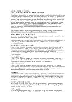 GENERAL TERMS OF BUSINESS FROM 15th OF FEBRUARY 2017