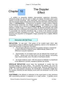 Physics. The Doppler Effect - Echo ED: Diagnostic Medical