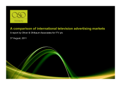 A comparison of international television advertising markets