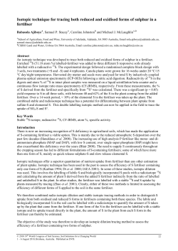 Isotopic technique for tracing both reduced and oxidised forms of