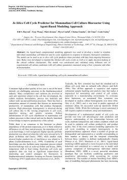 In Silico Cell Cycle Predictor for Mammalian Cell Culture Bioreactor