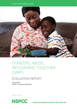 Domestic Abuse, Recovering Together (DART): evaluation