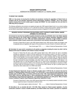 EDGAR CERTIFICATIONS