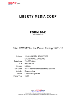 liberty media corp form 10-k