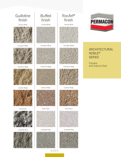 Colours and Finishes Chart