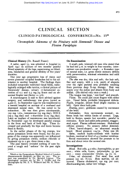 CLINICAL SECTION Flexion Paraplegia