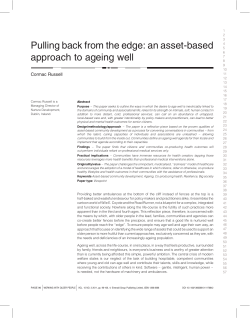 Pulling back from the edge: an asset