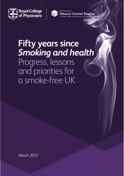 Fifty years since Smoking and health. Progress, lessons and