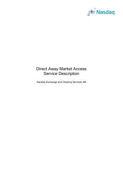 Direct Away Market Access Service Description