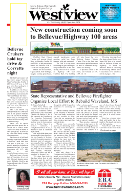 New construction coming soon to Bellevue/Highway 100 areas