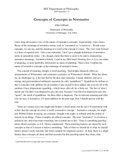 Notes on Normativity, Disagreement, and Meaning