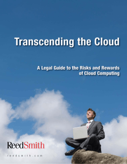 Transcending the Cloud -- A Legal Guide to the