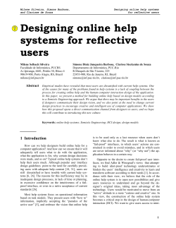 On the Design of the Seljuk-Amoeba - DI PUC-Rio