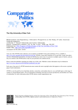 Modernization and Dependency: Alternative Perspectives in the