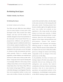 Re-thinking Rural Japan