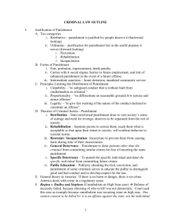 CRIMINAL LAW OUTLINE